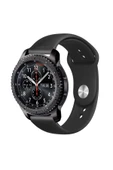 KRETON KRETON Samsung Gear S3 Frontier Uyumlu Koyu Yeşil Kordon Yumuşak Dokulu Silikon Kayış thumbnail 11
