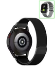 KRETON KRETON Amazfit GTR 42mm Uyumlu Kordon Hasır Metal Örgü Mıknatıslı Milano Kayış thumbnail 4