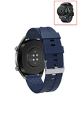 KRETON KRETON Honor Magic Watch 2 46mm Akıllı Saat Ile Uyumlu Kaliteli Tokalı Siyah Silikon Kordon Kayış thumbnail 3