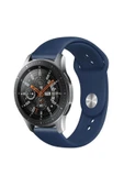KRETON KRETON Samsung Galaxy Watch 46mm Uyumlu Koyu Yeşil Kordon Yumuşak Dokulu Silikon Kayış thumbnail 10