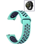 KRETON KRETON Huawei Watch Gt4 46mm Uyumlu Kordon Yumuşak Dokulu Delikli Desenli Silikon Kayış thumbnail 9
