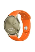 KRETON KRETON Garmin Vivomove Luxe , Style , Hr Ile Uyumlu Yumuşak Dokulu Silikon Kordon Kayış (20MM) thumbnail 6