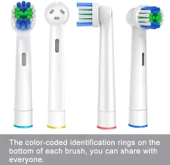 Soft Bristles Oral-B Uyumlu Yedek Diş Fırçası Başlıkları 4 Lü thumbnail 5