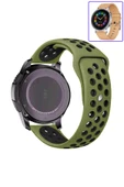 KRETON KRETON Huawei Watch Gt2 42mm Uyumlu Kordon Yumuşak Dokulu Delikli Desenli Silikon Kayış thumbnail 1