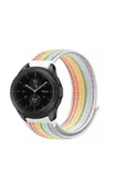 KRETON KRETON Samsung Galaxy Watch 42mm Uyumlu Spor Kumaş Desenli Cırt Cırtlı Kordon Kayış thumbnail 4