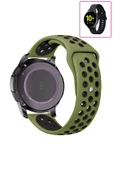 KRETON KRETON Samsung Galaxy Watch Active 2 40mm/44mm Uyumlu Kordon Yumuşak Dokulu Delikli Desenli Silikon Kayış thumbnail 8