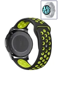 KRETON KRETON Samsung Galaxy Watch 6 40mm / 44mm Uyumlu Kordon Yumuşak Dokulu Delikli Desenli Silikon Kayış thumbnail 7