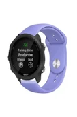 KRETON KRETON Garmin Forerunner 245 / 245 Music Ile Uyumlu Yumuşak Dokulu Silikon Kordon Kayış (20MM) thumbnail 10