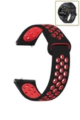 KRETON KRETON Huawei Watch Gt Runner Uyumlu Kordon Yumuşak Dokulu Delikli Desenli Silikon Kayış thumbnail 4