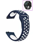 KRETON KRETON Huawei Watch Gt2 46mm Uyumlu Kordon Yumuşak Dokulu Delikli Desenli Silikon Kayış thumbnail 7