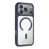 Apple iPhone 17 Pro Max Kılıf M-Safe Şarj Özellikli Metal Kamera Çerçeveli Zore Tiko Kapak - 3