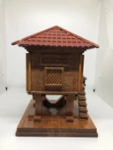 Lebron El Yapımı Ahşap Serender Bordo Çatılı thumbnail 4