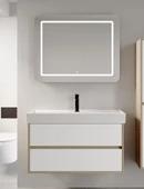 Denko Forever 100 cm (Beyaz) Banyo Dolabı Takımı ve Boy Dolabı thumbnail 2