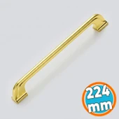 Mobilya Mutfak Dolabı Çekmece Dolap Kulpu Kulbu Metal Kulpları Gold Altın (224 MM - 22.4 CM) thumbnail 1