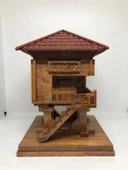 Lebron El Yapımı Ahşap Serender Bordo Çatılı thumbnail 1