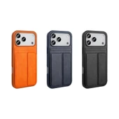 Apple iPhone 17 Pro Kılıf PU Deri Kartlıklı Zore Sevilla Kapak - 8