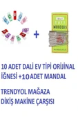 Bluemix Dikiş Nakış Plastik Klips Tutucu Mandal (renkli 10 Adet)- Dali Ev Tipi Makine Iğnesi 14/90 10 Adet thumbnail 2