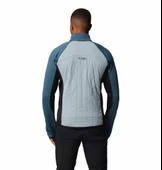 Columbia Arctic Crest™ Hybrid Full Zip Mavi Erkek Uzun Kollu T-Shirt AE3907-461 thumbnail 2