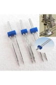 Bluemix Her Marka Makine Için 10 Adet 14 No Iğne Ve Nervür Için Çift Iğne Singer Zetina (2MM-3MM-4MM) thumbnail 4