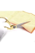 Janissary Kumaş, Deri, Kot Kesim 21cm Altın Sarısı Profesyonel Terzi Makası thumbnail 4