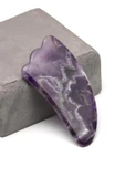 Ametist Doğal Taş Gua Sha Yüz Masaj Taşı thumbnail 1