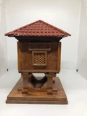 Lebron El Yapımı Ahşap Serender Bordo Çatılı thumbnail 5