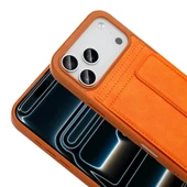 Apple iPhone 17 Pro Kılıf PU Deri Kartlıklı Zore Sevilla Kapak - 6