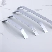 Mobilya Çekmece Mutfak Dolabı Dolap Kulpları Kulb Kulpu Krom Gümüş Metal Kulp 288 mm - 28.8 cm thumbnail 2