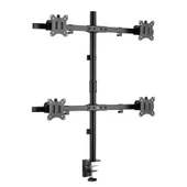 NPO STD5704B Basic 17"-32" VESA Yükseklik/Genişlik Ayarlı Kablo Yönetimli Dörtlü Monitör Tutucu thumbnail 1