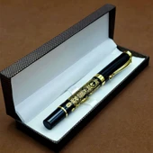 Kutulu Osmanlı Tuğralı Metal Kalem - 1