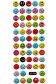 Sticker Kabartmalı Sticker Defter Planlayıcı Etiket (cb648) 16x7 cm- Sevimli Emoji Gülenyüz thumbnail 2