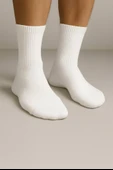 Erkek Beyaz Pamuklu Soket Çorap 5’li Paket thumbnail 2