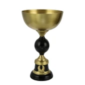 GOLD DEKORATİF AYAKLI KASE 23*23*38 CM AK.IU0436 - 1