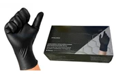 ELMAS DOKULU SİYAH KALIN HİJYENİK NİTRİL ELDİVEN X-LARGE 50 ADET - 4