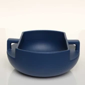 HANDLE KULPLU MAVİ KASE 25*25*11 CM AK.JL0036 - 1