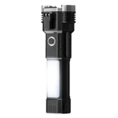 House Pratik HP71 Acil Durum El Feneri 4 Modlu Powerbank & Cam Kırma Çekici Type-C Şarjlı Siyah - 2