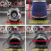 Simota 76mm Açık Hava Filtresi-Open Air Filter-Performans Hava Filtresi-Mavi Renk thumbnail 3