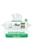 SLEEPY Sleepy Easy Clean Beyaz Sabun Katkılı Yüzey Temizlik Havlusu&Mendili 6x100 (600 Yaprak) thumbnail 2