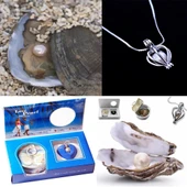 İstiridye İçinde İnci Kolye Seti - 1