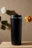 Thermohis 5360 Devrilmez Çelik Termos Bardak SİYAH thumbnail 1