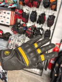 PROSEV DERİ GLOVE 027 MOTORCU ELDİVENİ SARI SIYAH - 2