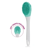 House Pratik HP87 Şarjlı Silikon Duş Fırçası 3 Mod Titreşimli Vücut Temizleme Fırçası Yeşil - 1