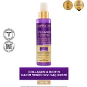 Bioxcin Collagen & Biotin Ekstra Hacim Sıvı Saç Kremi 100 ml - Kolajen Biotin Ince Seyrek Saçlar thumbnail 1