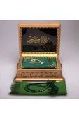 Hediyelik Ahşap Kutulu Kur'an-ı Kerim Elif-vav Hafız Boy Z.yeşil Tülbent Ve Tespihli thumbnail 3