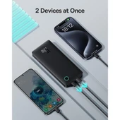 Basues Airpow Lite Power 10.000mAh 15W Taşınabilir Şarj Cihazı - Siyah thumbnail 2