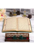 Hediyelik Kur'an-ı Kerim Kadife Z.yeşil Tespihli Ah.kutu Orta B. thumbnail 3
