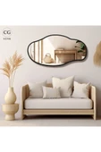 CG HOME Asimetrik Ayna, Konsol Aynası, Dresuar Aynası, Tuvalet Aynası, Salon Aynası 90X50 cm thumbnail 3