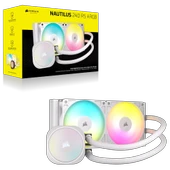 CORSAIR NAUTILUS 240 RS ARGB 240mm Beyaz İşlemci Sıvı Soğutucu CW-9060094-WW thumbnail 5