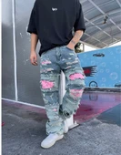 Ultra Premium Rose Art Baggy Kot Pantolon - 1