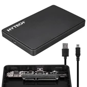 Hytech HY-HDC21 2.5" USB 2.0 SATA Harici Hard Disk Kutusu Siyah thumbnail 1